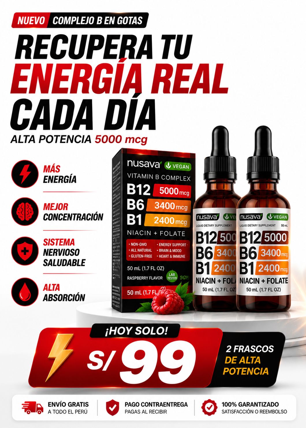 B12 Complex Original | Energía Extrema y Vitalidad Diaria en Gotas